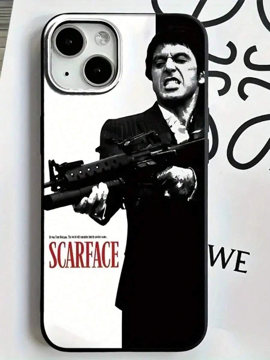 Fashionable Creative Scar Pattern UV Printed Soft Phone Case, 360 Degree All-Round Protection, Suitable For IPhone 11 12 13 14 15 16 Pro Max XR X/XS 7 8 Plus SE Mini