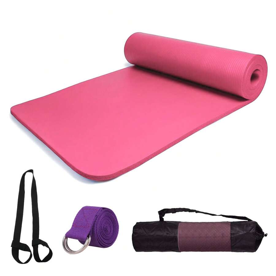 Esterilla Yoga Esterilla Pilates Antideslizante 10mm Alfombrilla de Yoga Esterilla Deporte Yoga Mat para Pilates Yoga Fitness 183x61cm