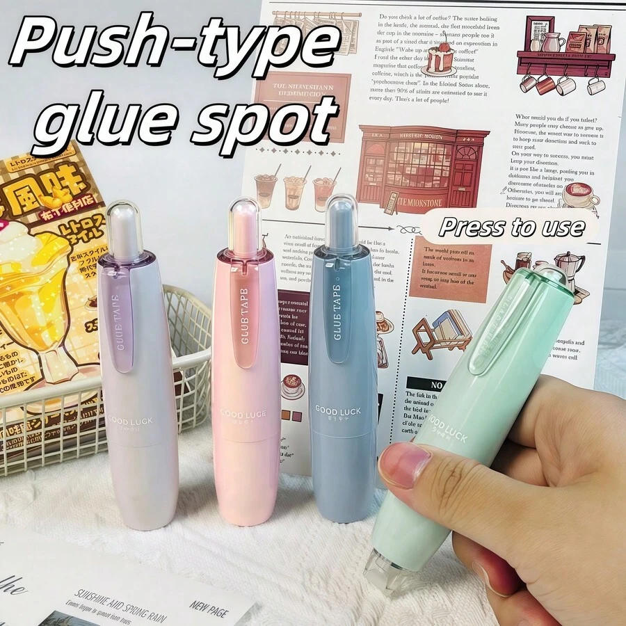 1pc Roll Coated Double-Sided Tape,Permanent Adhesive Scrapbook Tape Dispenser Runner, Glue Tape Roller For Scrapbooking, Crafts And Arts Projects, Photo-Safe, Smooth & Clean Back To School