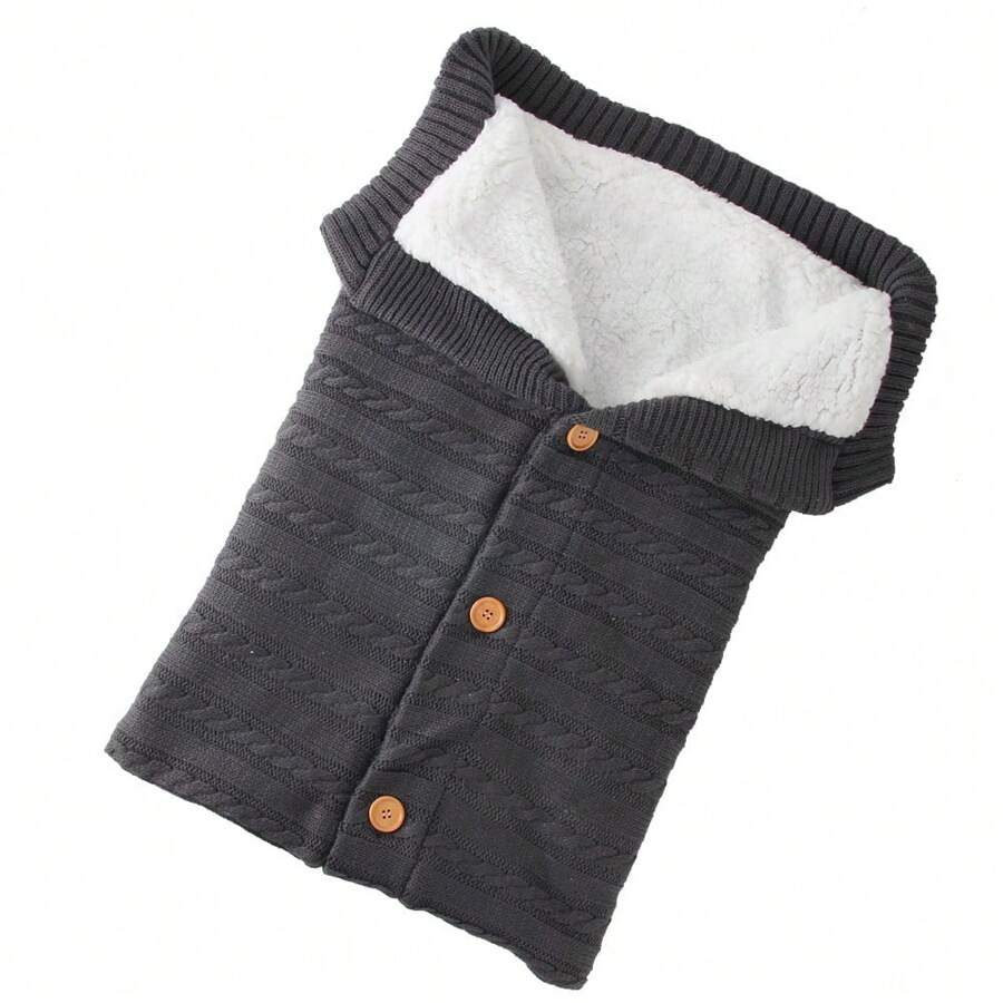 Gigoteuse bébé fille et garçon, gigoteuse en tricot peluche pour poussette, gigoteuse d'extérieur (0-24 mois)