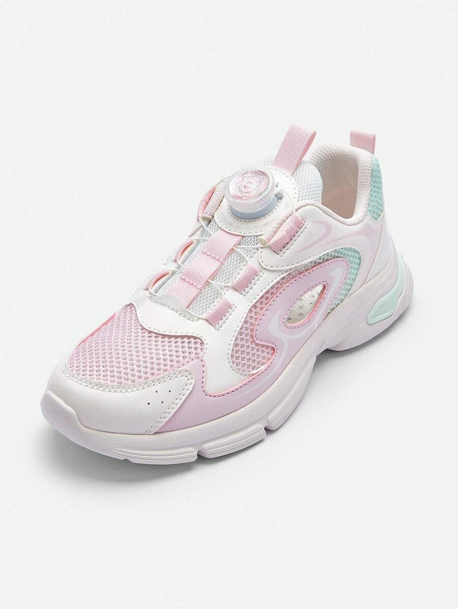 Balabala Kids' Athletic Shoes Boys' Girls' Breathable Hollow Shoes 2025 Summer New Chunky Sneakers Mesh