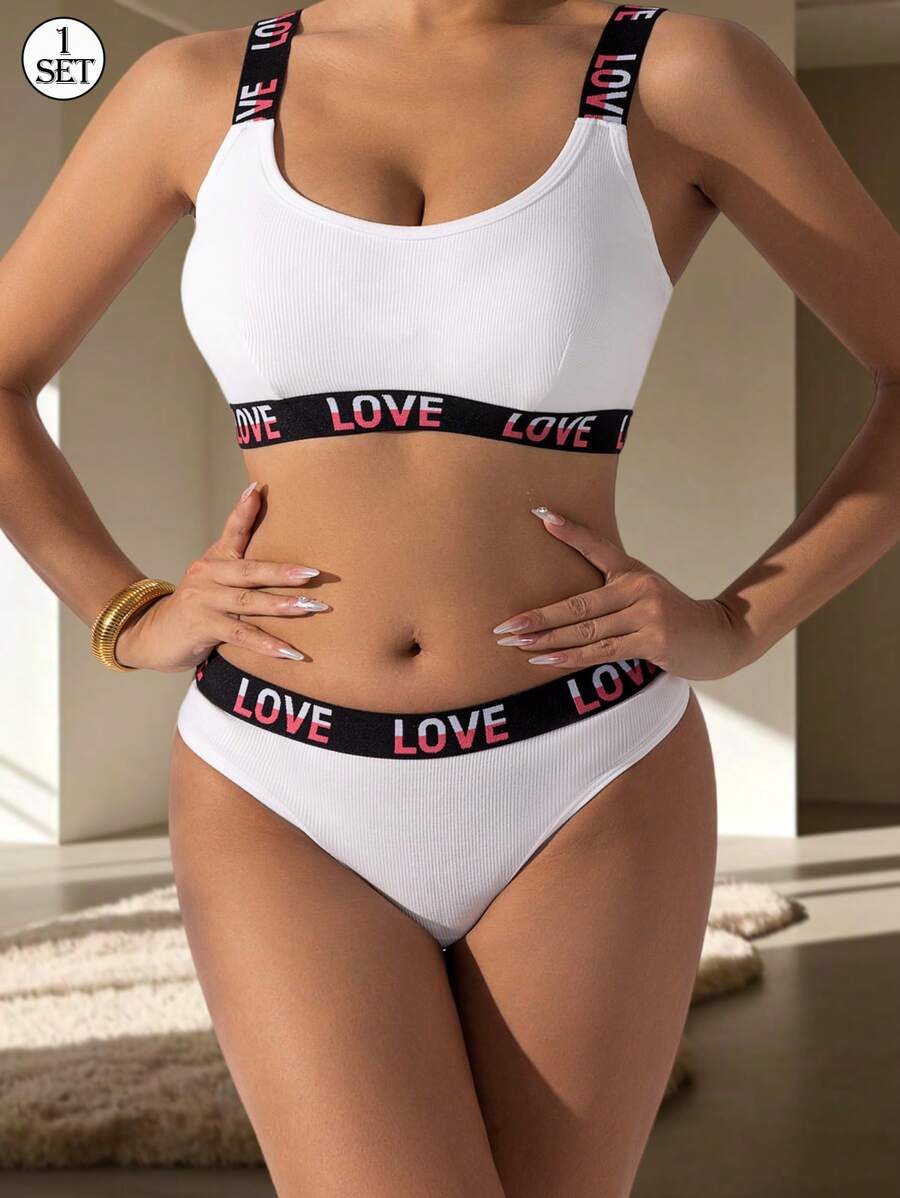 1 set di reggiseno e slip di alta qualità, alla moda, in stile europeo e americano per signore