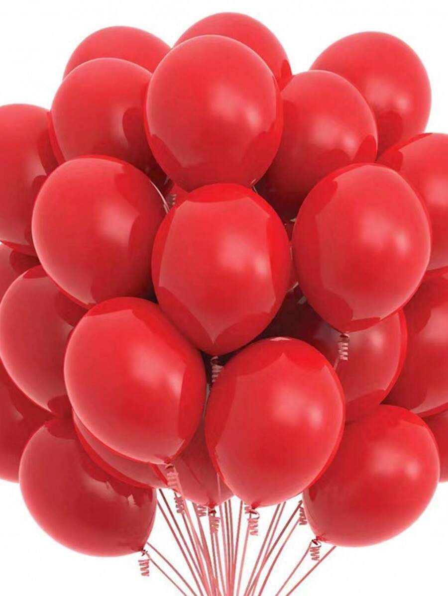 10/20/30/40/50 pezzi Palloncini rossi da 18/12/10/5 pollici, palloncini in lattice rossi usati per feste, matrimoni, anniversari, San Valentino, Natale, decorazioni per feste di compleanno