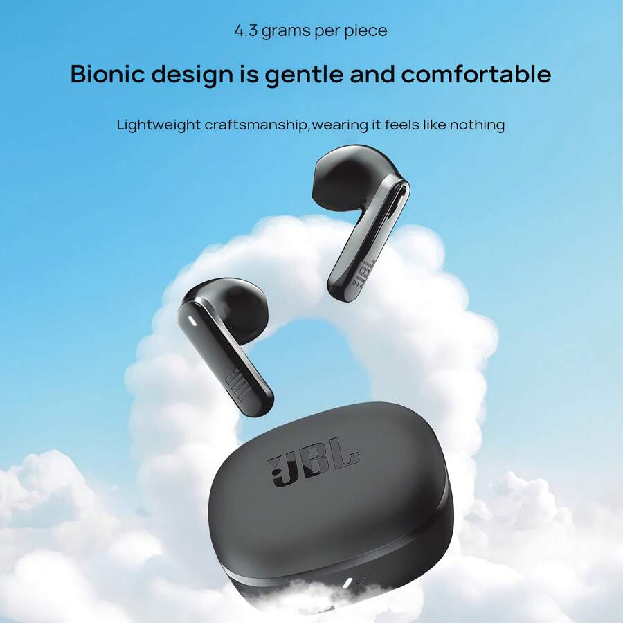 JBL T280TWS X3 Kabellose Ohrhörer Luftkanal Semi-In-Ear Langfristiges Tragen ohne Schmerzen Intelligente Umgebungsgeräuschunterdrückung HD-Anruf 28 Stunden Akkulaufzeit mit Blitzladung IPX4 wasserdicht und schweißresistent Office-Fitness Multi-Szenen-kompatibler Audiopartner