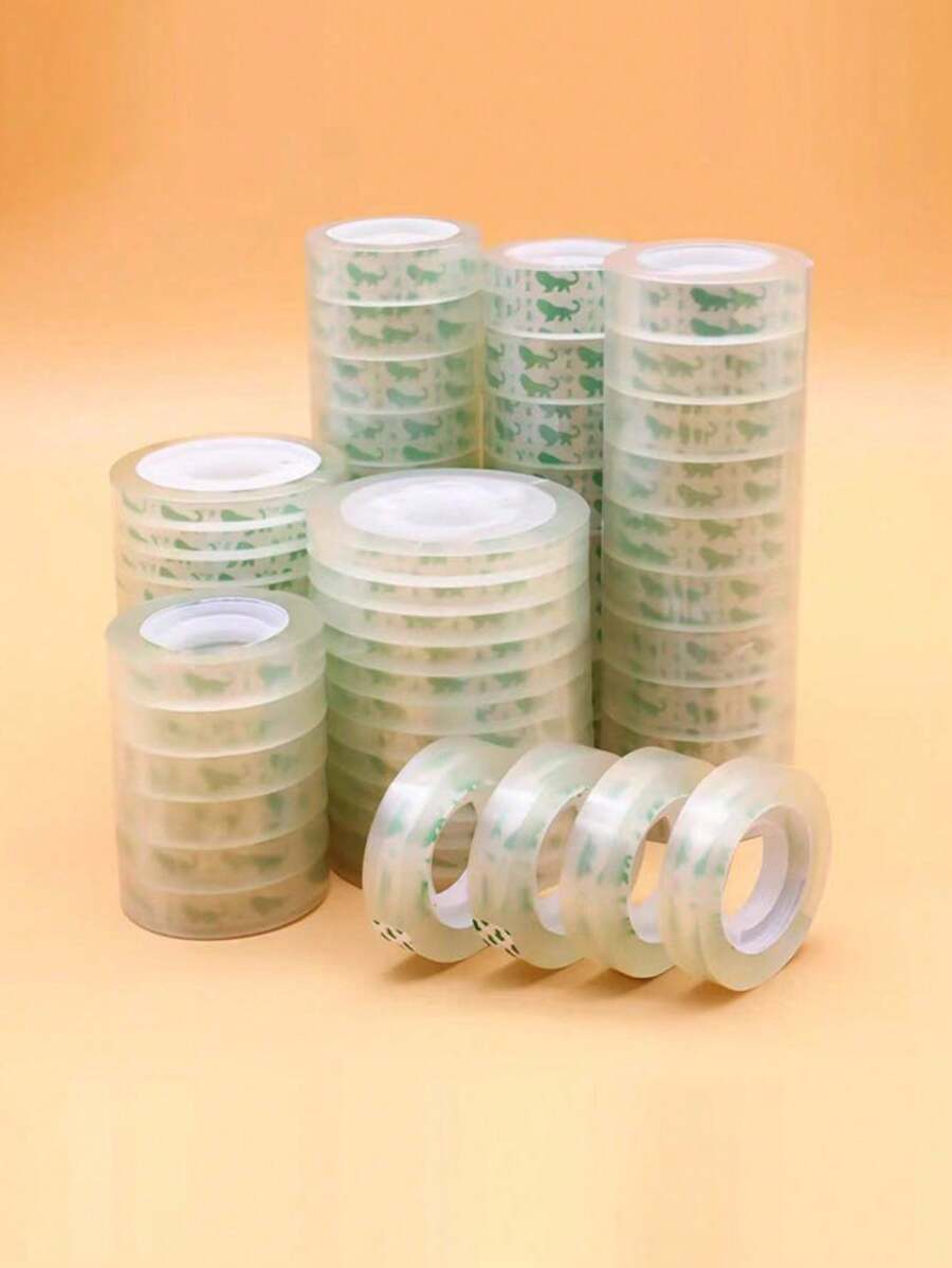 60pcs/4pcs Stationery Tape Transparent Student's Wrong Question Can Stick Words Fine Narrow Tape Sealing High Viscosity Damage Repair Paste Small Transparent Tape Home Office Supplies Sealing Back To School