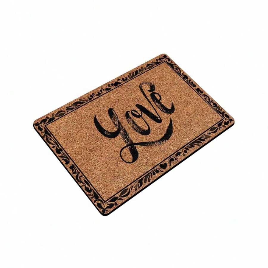 Welcome Door Mats Front Door Outdoor Entry Valentine's Day Doormat Home Non Slip Doormat Indoor 16x24 Inch