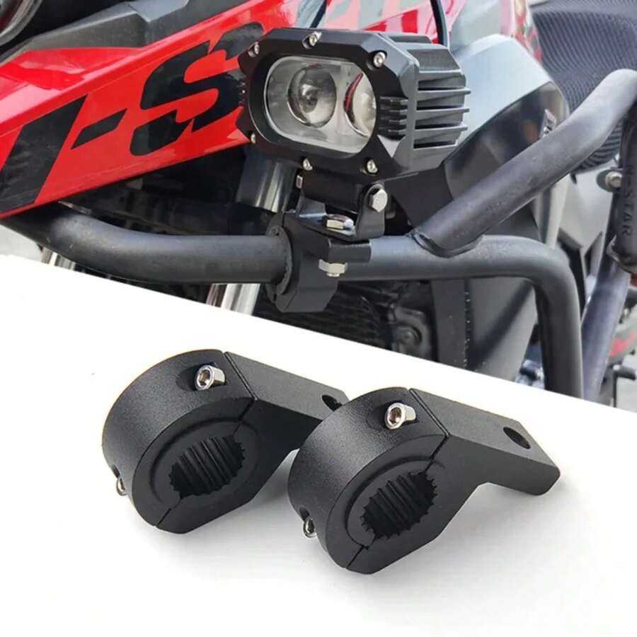 Motorbike Head Light Lamp Holder Support Adjustable 19mm-26mm Motorcycle Headlight Spotlight Mount Bracket Accessories