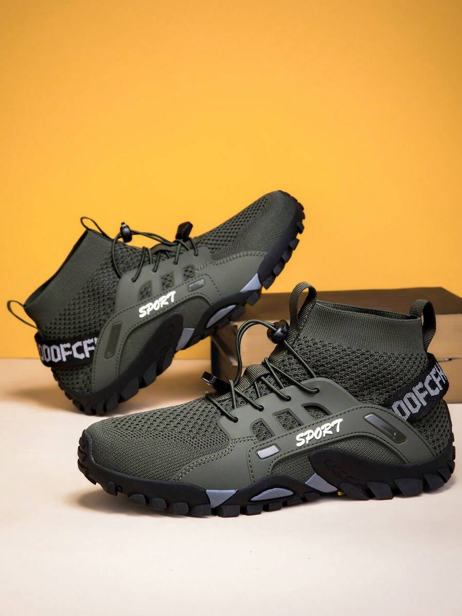 Nuevos zapatos deportivos para exteriores para adolescentes, botas de senderismo para niños, suela de goma antideslizante, malla tejida transpirable, suela y Top suaves, zapatos de trekking para niños