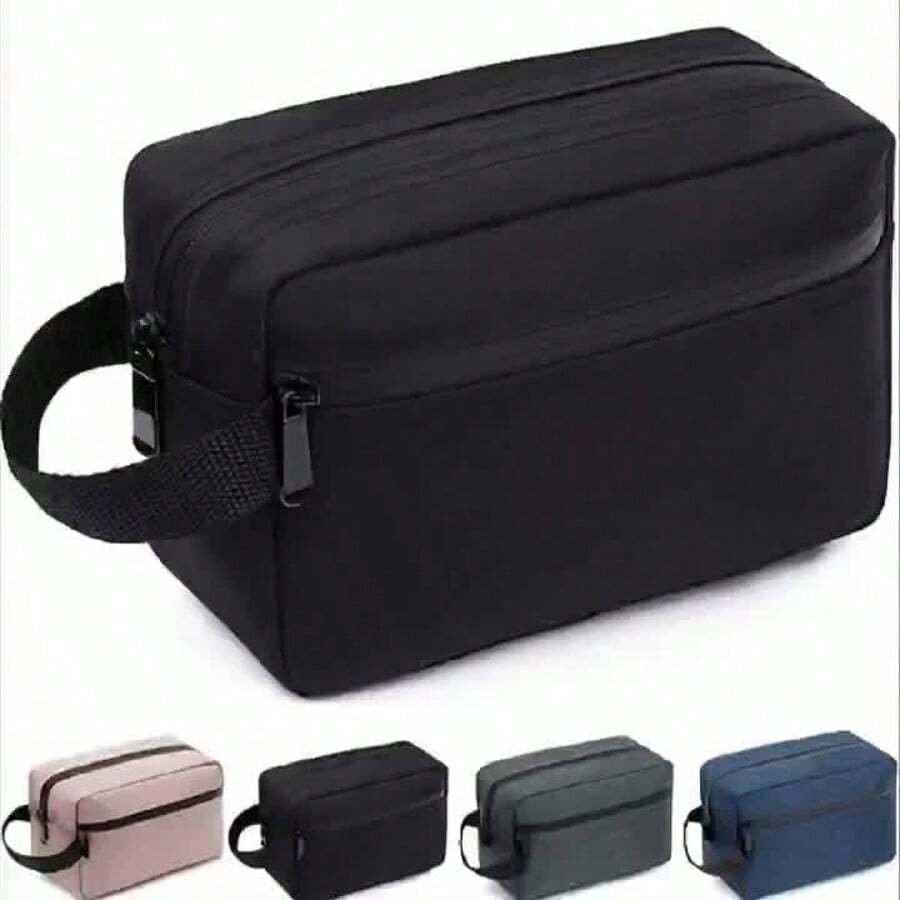 1 pezzo Borsa organizzatrice da viaggio impermeabile multicolore, borsa con cerniera, borsa da toilette da uomo di grande capacità, elementi essenziali da viaggio per vacanze estive, ritorno a scuola, borsa per articoli scolastici, borsa da viaggio