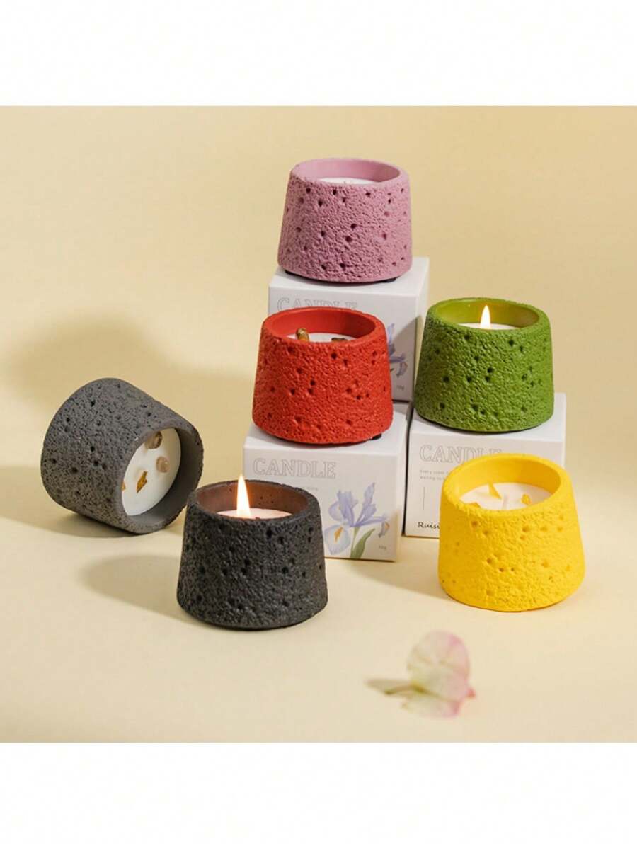1 Stück kreative Kerze, Aromatherapie-Ornamente für Zuhause, keramische Kerzenschale, Kerzenglas, nordischer Kerzenthalter, Dekoration für Atmosphäre