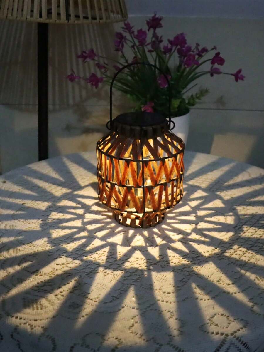 1 Stück Solarleuchte für den Garten, LED-Hängelaterne, Nachtlicht fürs Tischdekor, Gartendekoleuchte, automatischer Schalter, geeignet für Terrasse, Hof, Terrasse