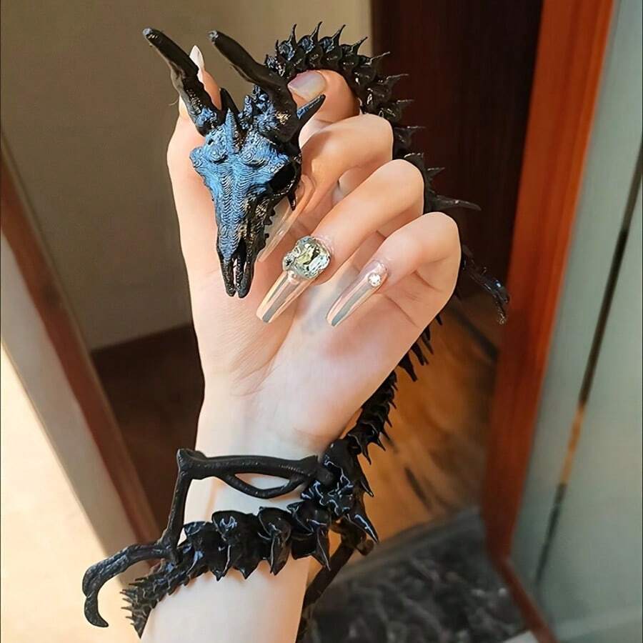 Figura decorativa de dragón chino articulado impreso en 3D, de color negro, para decoración de escritorio, regalo creativo para el hogar, temporada de vuelta al colegio, regalo de alta calidad para cumpleaños, Navidad, Pascua, Día de San Valentín