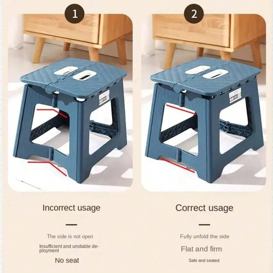New Adult Portable Folding Stool Thickened Plastic Saddle Chair For Outdoor Activities And Fishing Gifts Party Favors
