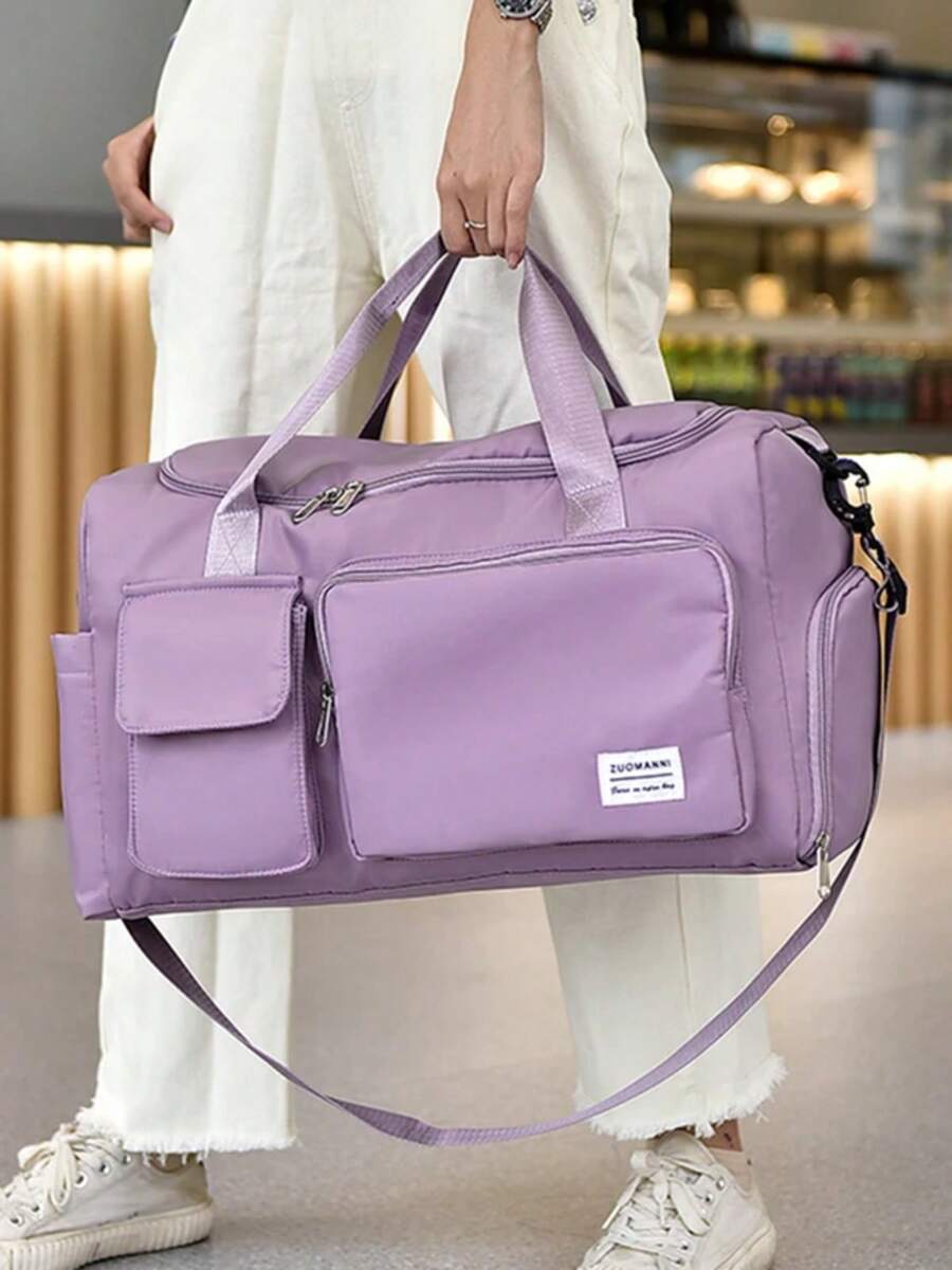 UNIXINU Carry On Travel Bag Large Capacity Weekender Overnight Duffle Bags With Shoe Compartment Sports Fitness Bags For Women