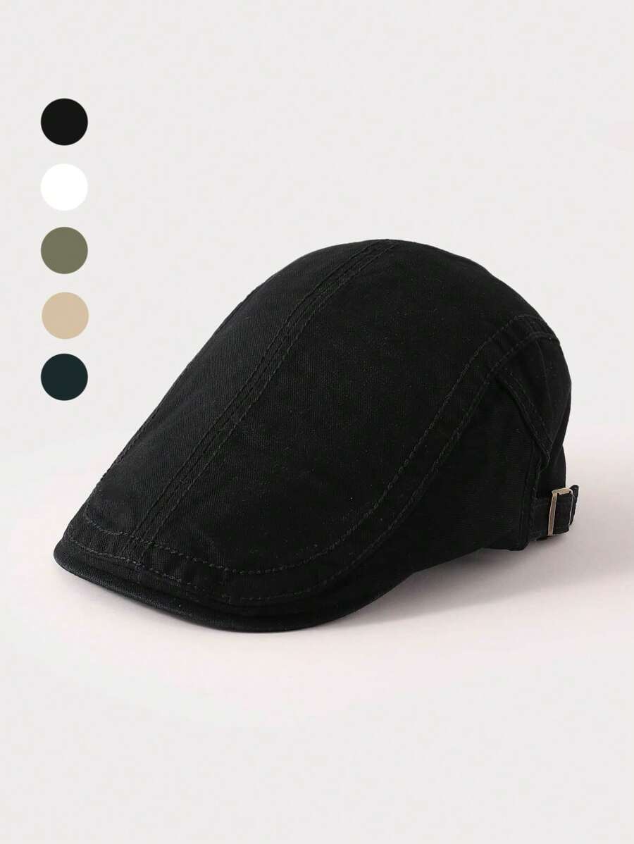 1 pièce Casquette de baseball mode rétro en couleur unie lavée pour femmes, convient pour les tenues casual quotidiennes, toutes saisons