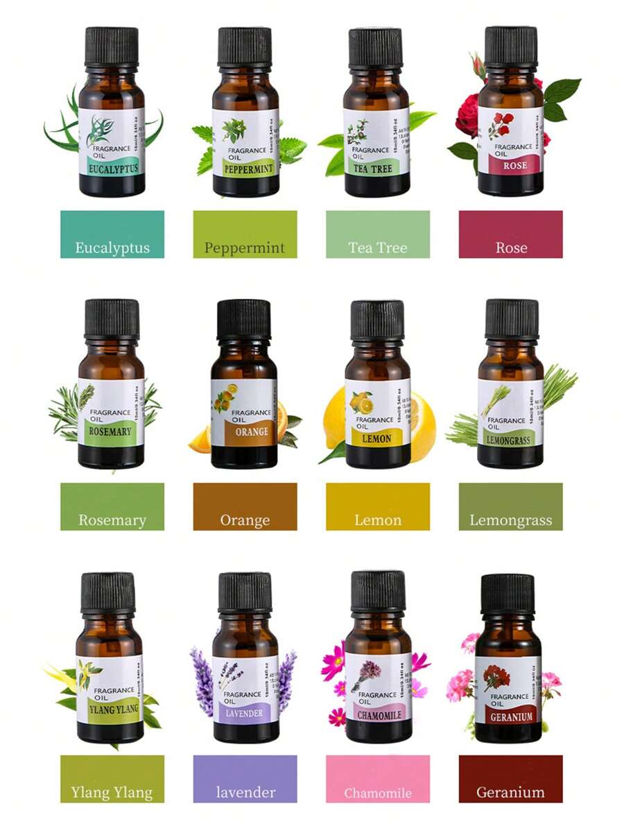 1 pezzo, Olio essenziale di aromaterapia idrosolubile, olio essenziale speciale per diffusore in pietra, purificazione dell aria in camera da letto senza fiamma di aromaterapia, olio essenziale di eucalipto, menta e ylang ylang.