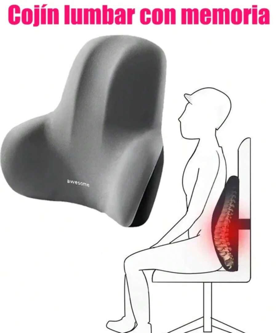 Memory Foam Lumbar Back Cushion For Car Office Gaming Chairs And Postpartum Waist Support Multi Functional Pain Relief Pillow