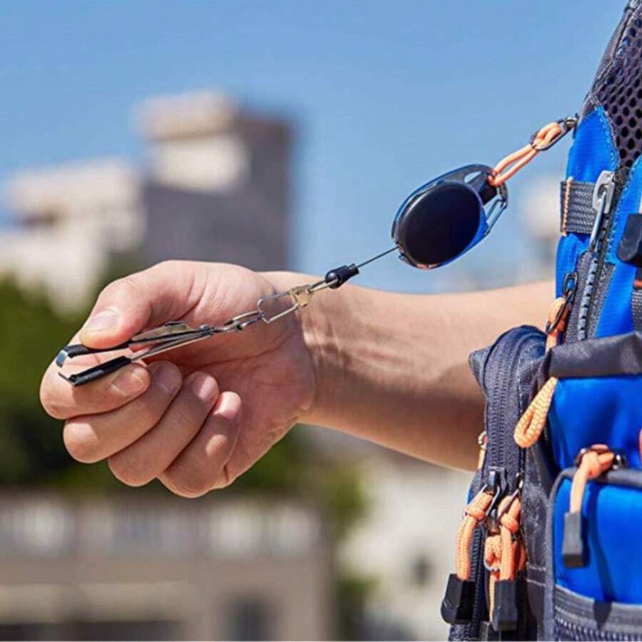 1pc Outdoor Fishing Supplies: Fishing Tongs, Fishing Tools, Fishing Line Tools, Fishing Line Scissors, Sub-Line Shears, Three-In-One Sub-Line Clips, Fly Fishing And Sea Fishing Equipment, Sub-Line Shears, Knotting Tools, Small Tools
