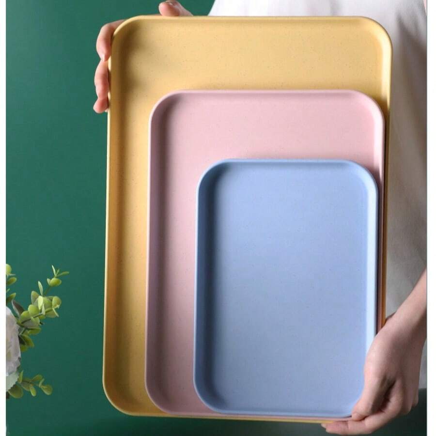 1 Stück rechteckige Ablage, Kunststoff, klein/mittel/groß, geeignet für Restaurants, Mensen, Kindergärten, Zuhause, Tassen/Teetassen, Catering, Grillen, Küche, Mensen, Hotels, Bars, Supermärkte, Convenience Stores, Lagerhaltung, Logistik, Gastronomie, Lagerung, Küche, Hotel, medizinisches Tablett