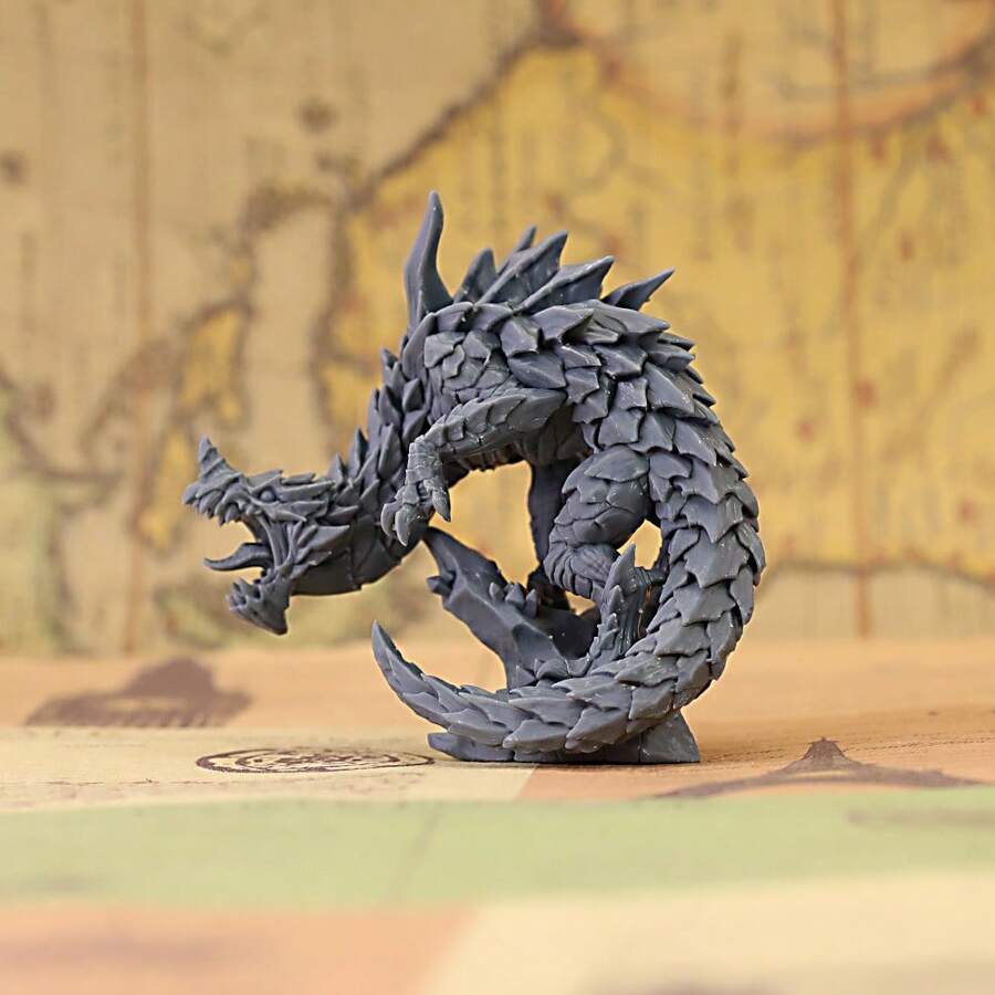 Miniatura del dragón de las profundidades, miniaturas de RPG, regalos y accesorios de juegos de mesa, regalo perfecto para el Dungeon Master