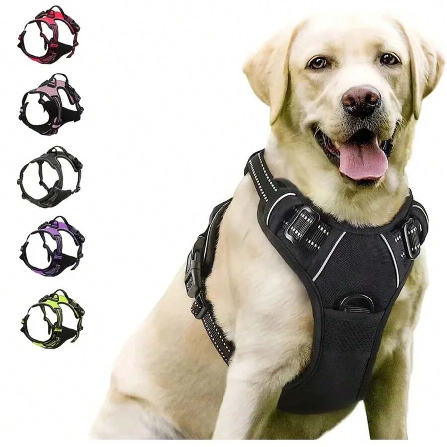 Dog Collars Harness Big Vests Leash Pet Shop Everything For Dogs Leather Puppy Accessories Medium Small Set