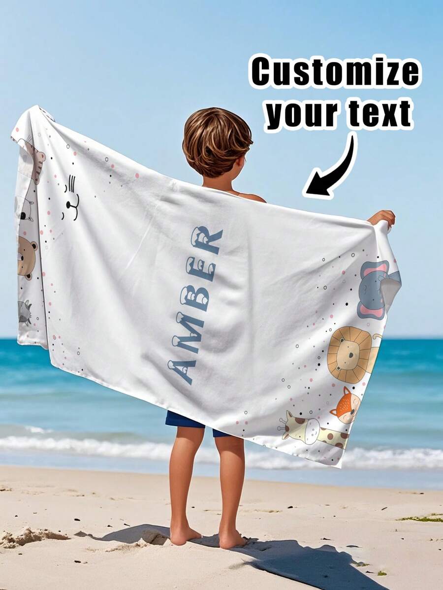 Toalla personalizada, toalla de playa, toalla personalizada, toalla para niños, toalla de piscina, toalla de baño, regalo de vacaciones, playa, viaje, piscina, exterior