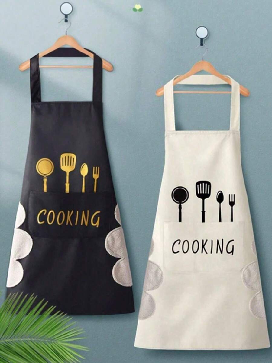 1 pezzo Grembiule personalizzato con stampa floreale, facile da pulire e resistente all'olio, per donne, grembiule personalizzato, regalo per chef, grembiule da barbecue, regalo per cucinare, regalo per mamma e figlia, cucina