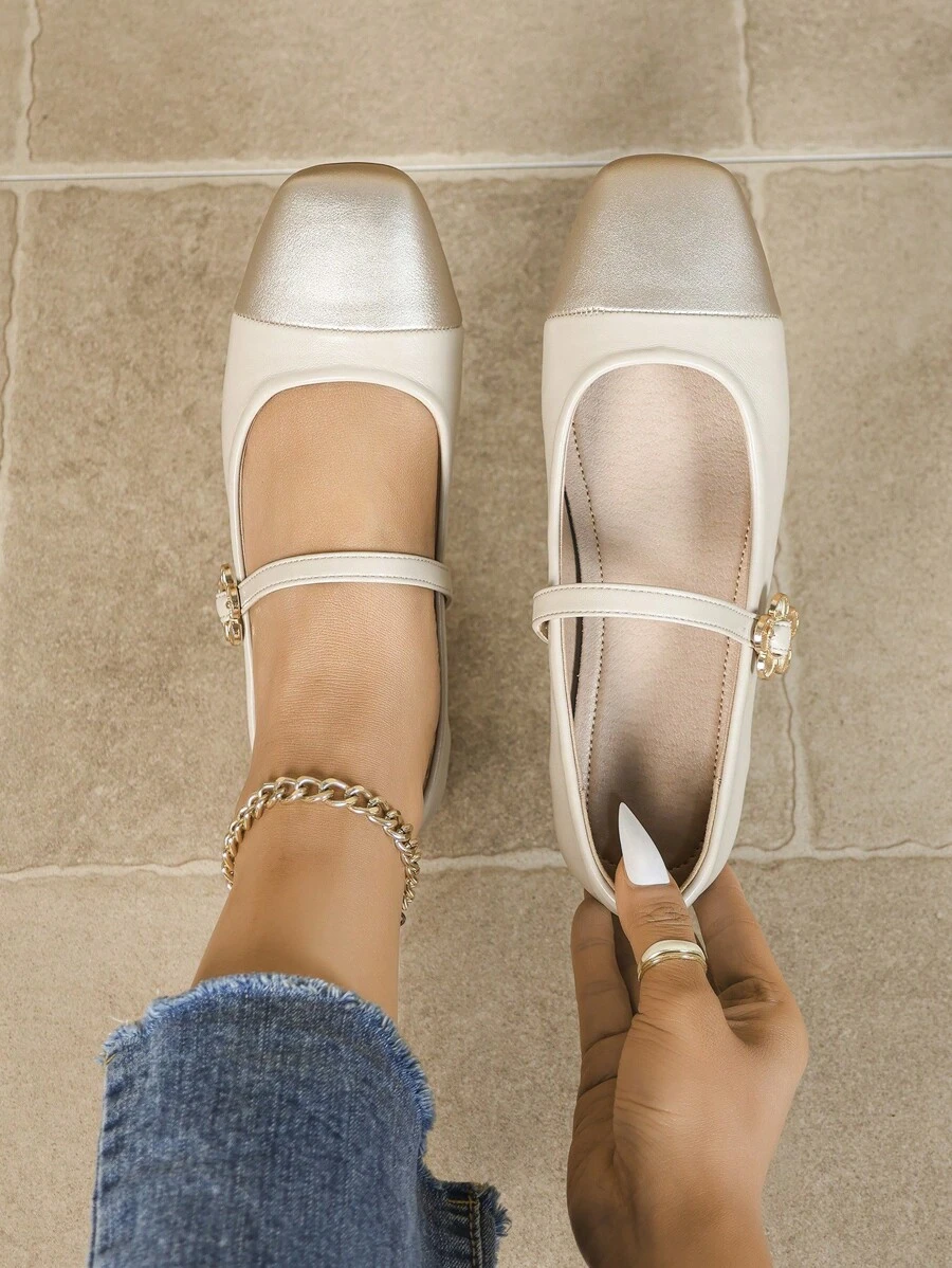 New Mary Jane Flats, Spring Ladylike Vibe, Matched With Dress, Sweet & Gentle, Suitable For Women