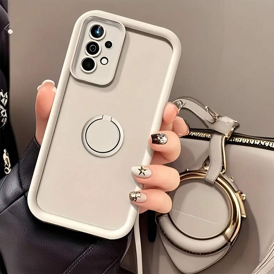 1pc Stair-Shaped Frame Dopamine Grip Phone Case, Soft Protective Cover With Cute Cartoon Design, Compatible With Apple 12/13 Pro Max, Redmi 14C 4G, Honor X7, Galaxy A56 5G, Infinix Smart 8, Infinix Hot 40i, Transsion Spark 20/20C/Go 2024, Redmi Note 14 5G, Moto E22/E22i, OPPO A54