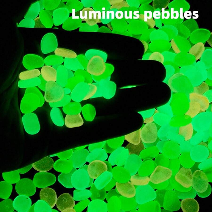 Luminous Pebbles, In Dark Pebbles, Luminous Decorative Stones Driven By Light And Solar Energy, Outdoor Decorative Luminous Stones For Sidewalks, Gardens And Swimming Pools,DIY Making, Aquarium Decoration, Passage Decoration, Potted Plants, Fish Tank Decoration