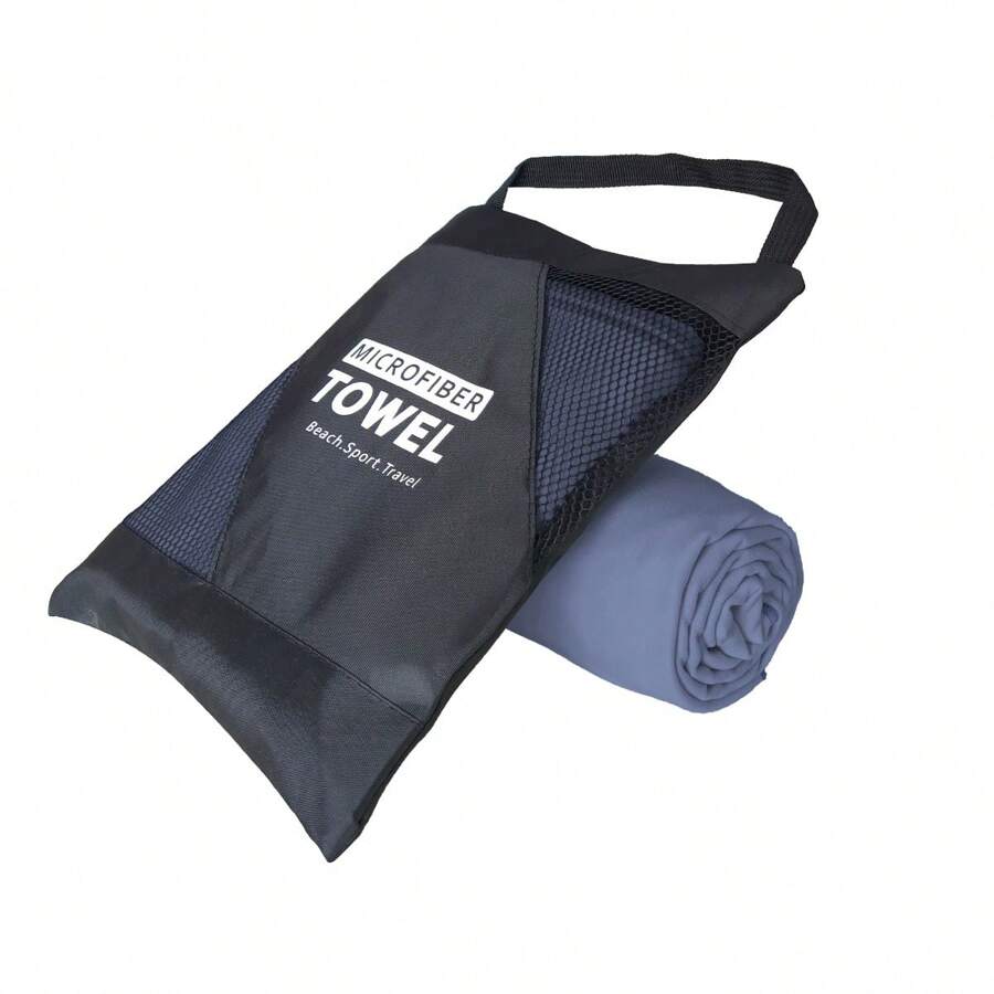 Asciugamano sportivo ad asciugatura rapida, asciugamano da bagno per piscina e spiaggia in fibra ultra fine, adatto per sport all'aperto, fitness, viaggio, spiaggia, doccia, zaino da viaggio, piscina, articoli essenziali per spiaggia, ritorno a scuola