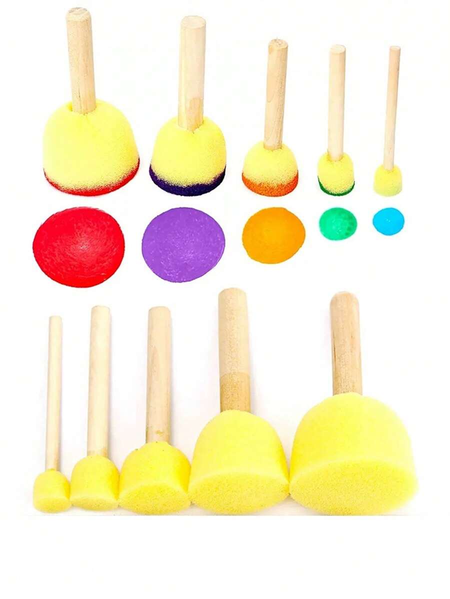 4 piezas/5 piezas Esponja de limpieza con forma de hongo de uso múltiple, de vuelta al colegio