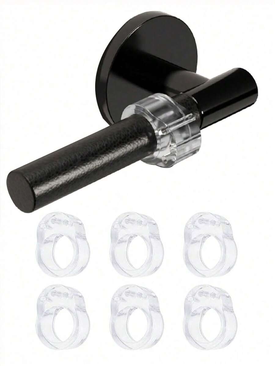 6Pcs Door Stoppers Bumper Guard Clear Silicone Door Handle Door Anti- Collision Ring Door Stopper Wall Protector Knob Wall Shield For Bedroom Bathroom Car Door Bumpers Door Stop