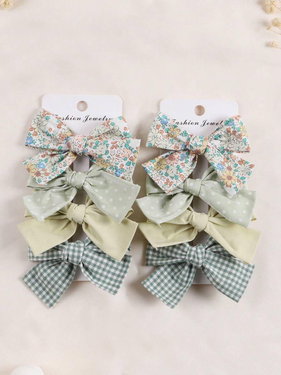 Set di 8 fermagli per capelli a fiocco, fermagli per capelli a fiocco, accessori per capelli alla moda per ragazze, adatti per vacanze, feste e uscite