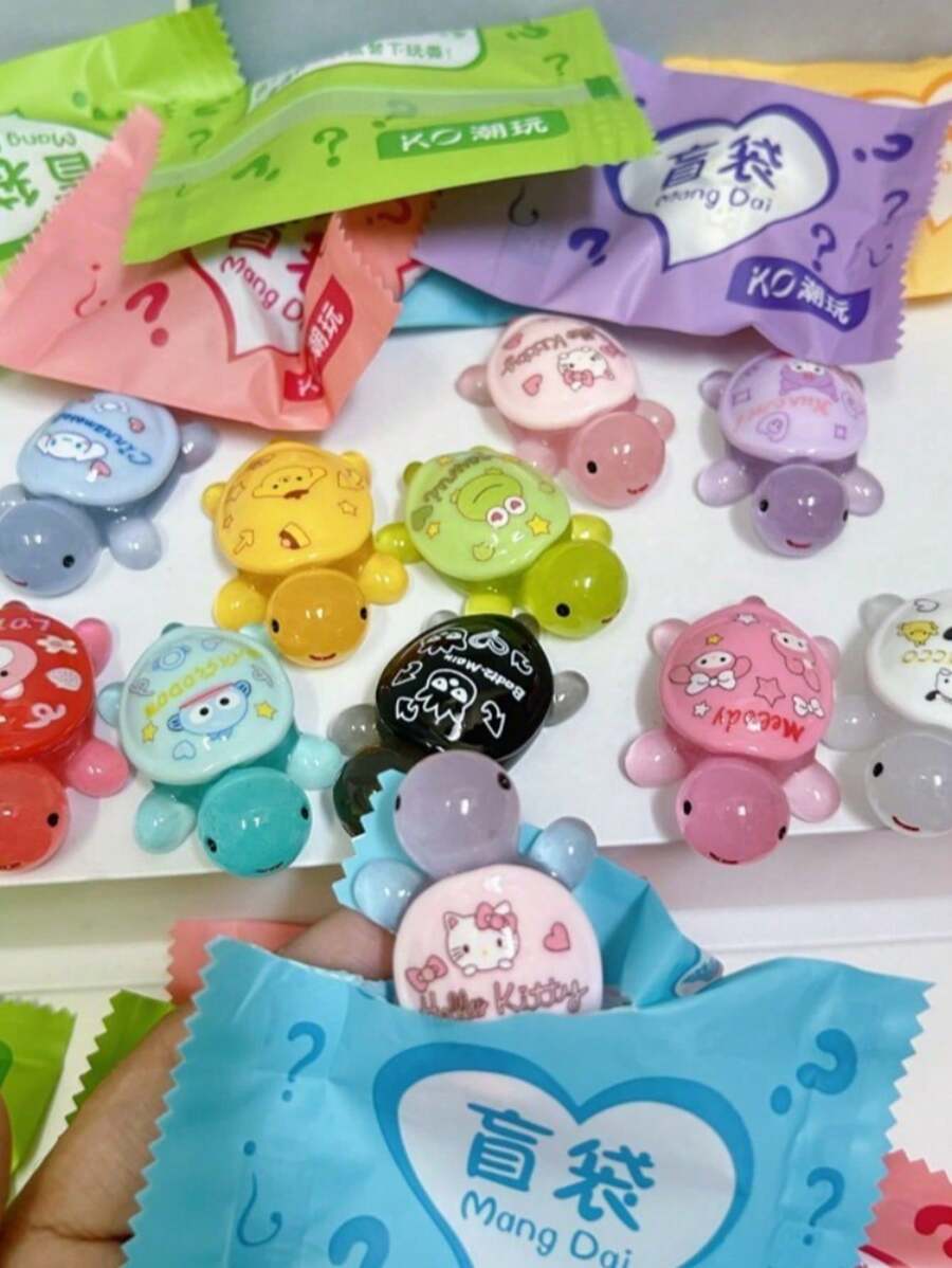 Sanrio 20/50pcs Glow In The Dark 3D Turtle Blind Bags - Unique DIY Craft And Outdoor Garden Decor (Random)