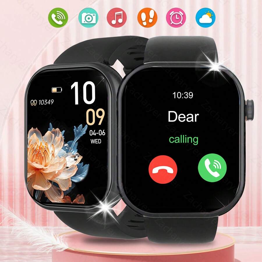 Montre connectée, appel/numérotation sans fil, rappels d'applications diverses, convient aux hommes et aux femmes, montres de sport, rappel d'informations, pour IOS/Android