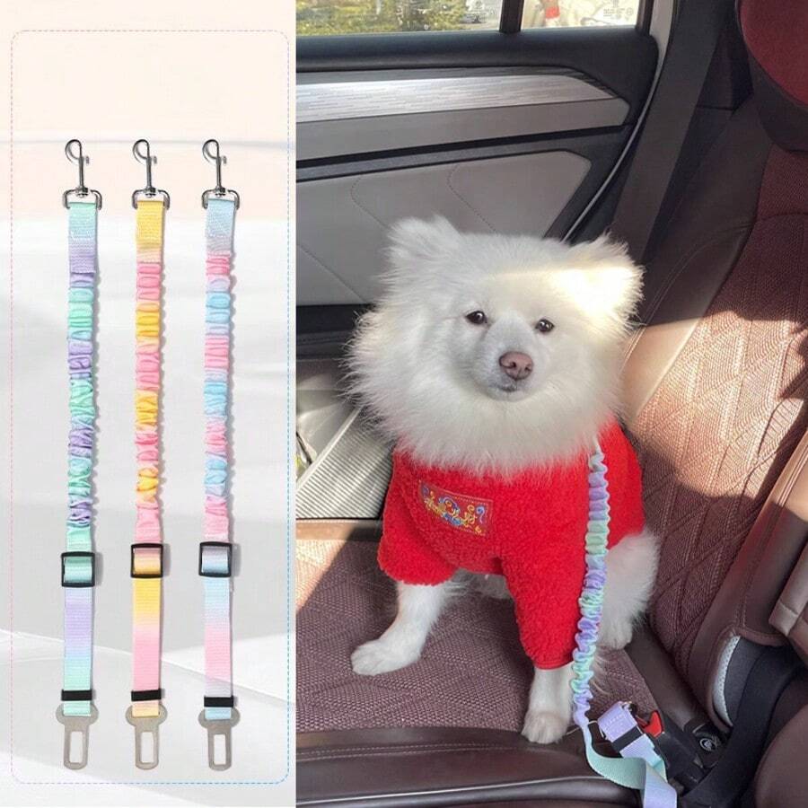 Pet Car Harness, Dog Vehicle Seatbelt, For Medium & Small Dogs Car Seat Strap