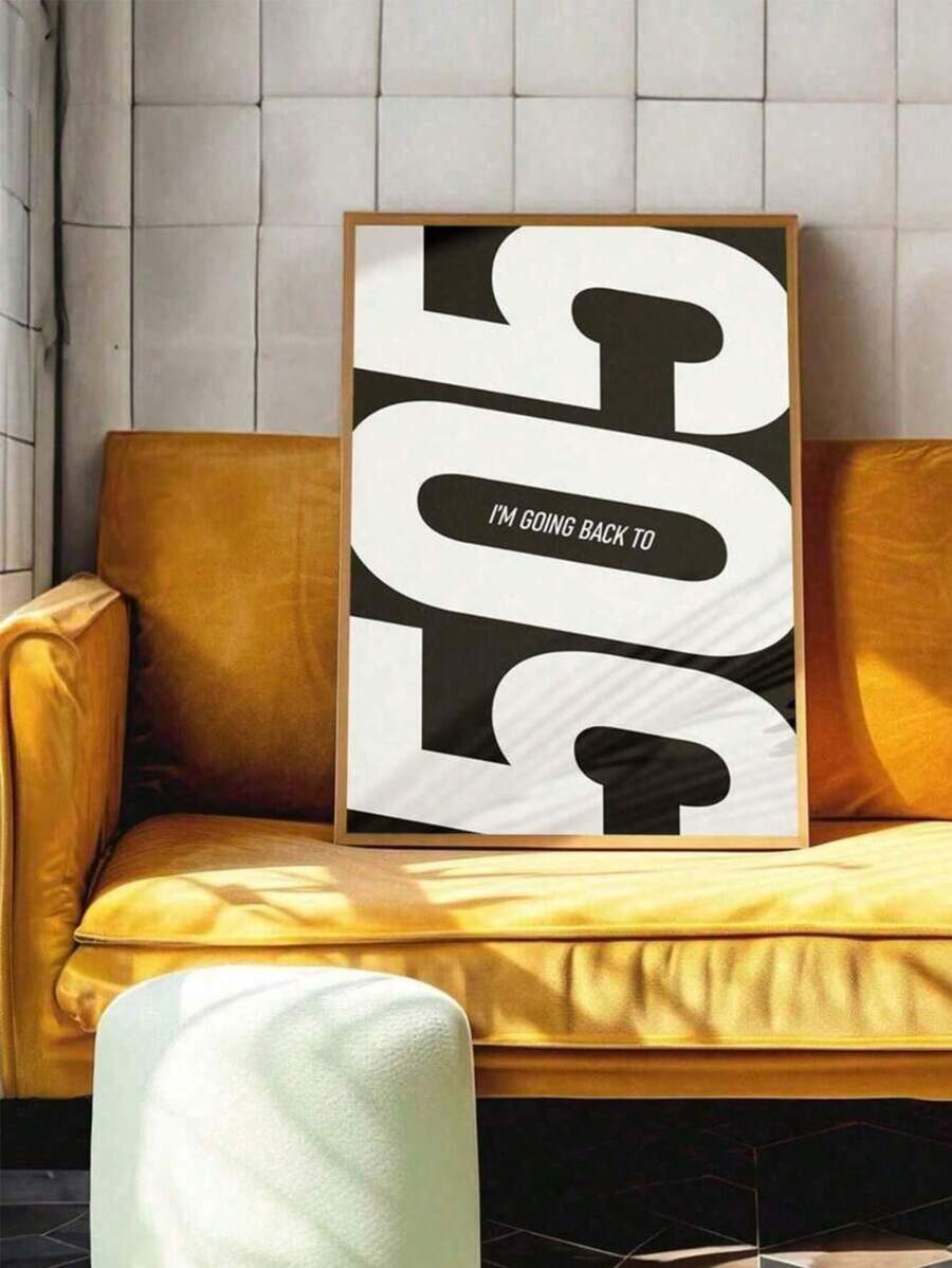 1pc Back To 505 Canvas Poster, 505 Favorite Worst Nightmare Album Fashion Wall Art,Black And White Poster Wall Decor Cover For Dorm,Apartment,Bedroom,Living Room,Modern Home Decoration Unframed