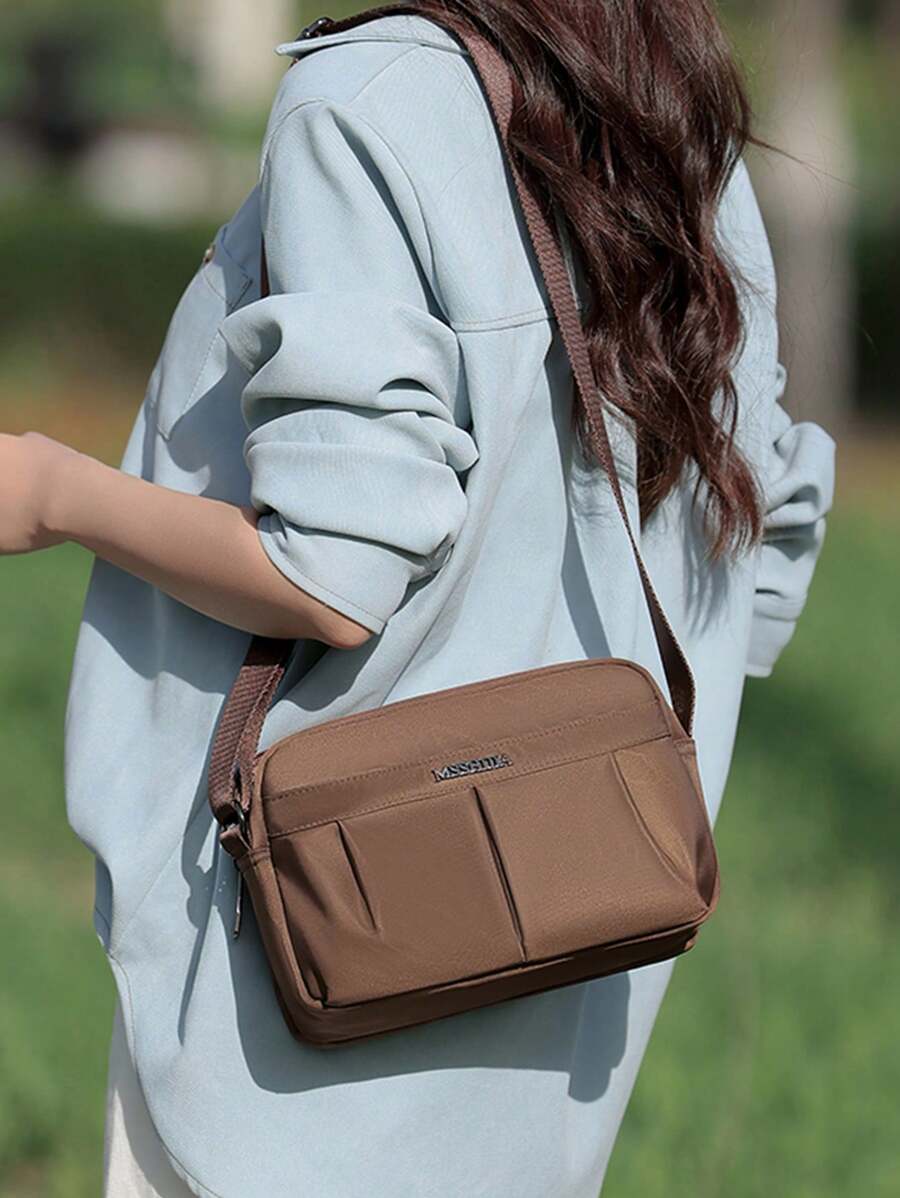 Multi Layer Multifunctional Women's Shoulder Bag With Large Capacity For Travel Crossbody Bag, Multi Pocket Shoulder Bag Suitable For Travel, Shopping, And Work