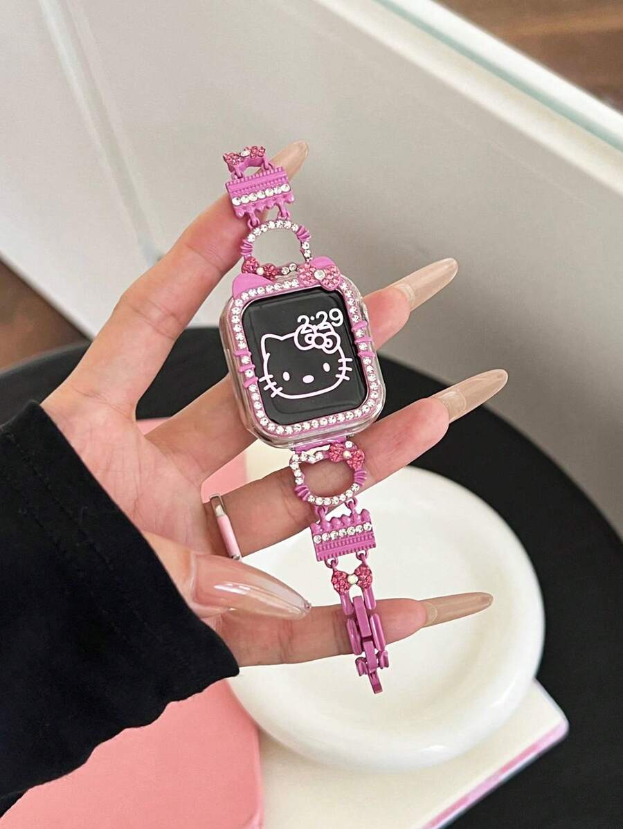 Sanrio 1 pieza Funda protectora para con diamantes incrustados estilo Hello Kitty de Sanrio