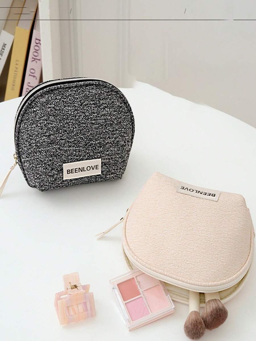 1pc Portable Cosmetic Bag, Handheld Toiletry Pouch For Lipstick, Skincare Product Storage, Travel