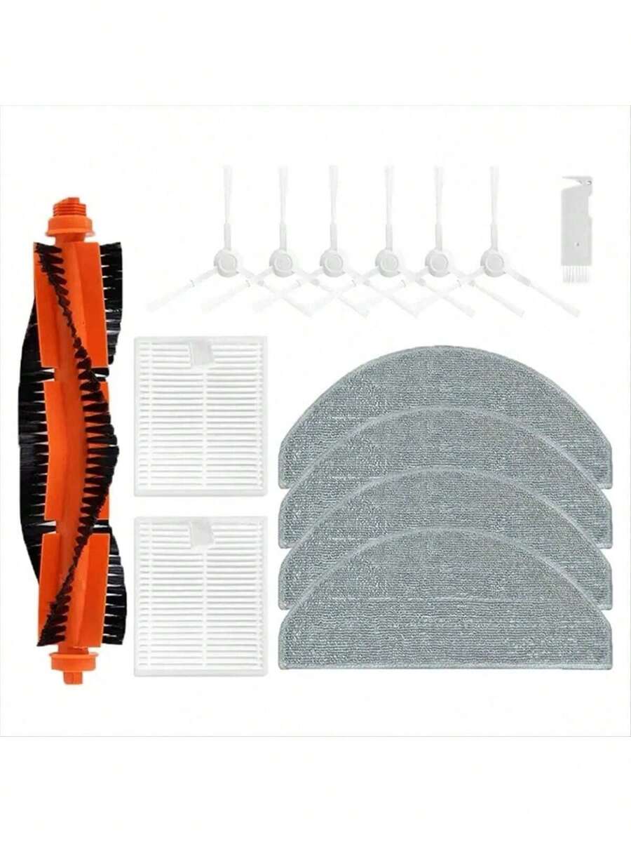 For Xiao Mi Robot Vacuum Aspiradora E10 E12 Accessories Main Side Brush Hepa Filter Mop Cloth Replacement Spare Parts
