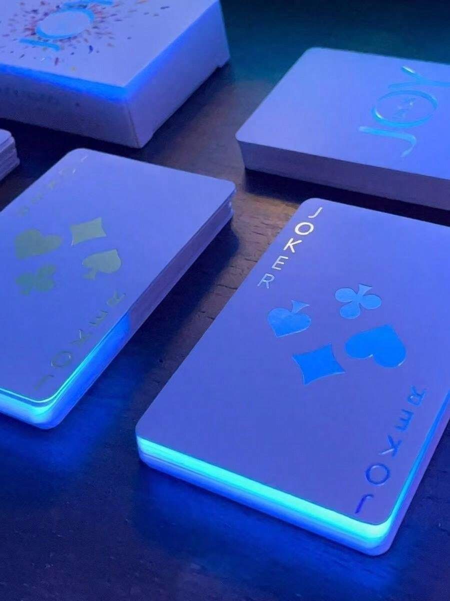 Cartas de póker con dinosaurios de colores, juego de póker personalizado de edición limitada de alta calidad