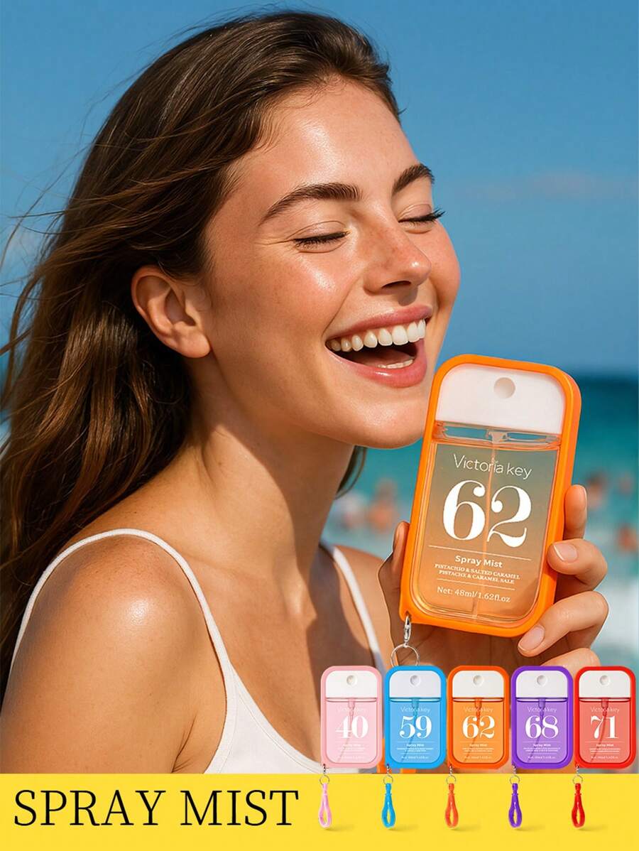 1 Pc Fragrance Spray,3.17oz(48ml), With Silicone Sleeve – Long-Lasting Aromatherapy , Air Freshener,Deodorizer, Portable Niche Scent For Dating, Party, Gathering, Traveling, Holiday, Home, Hotel, Office, Ideal Gift For Family, Relatives And Friends