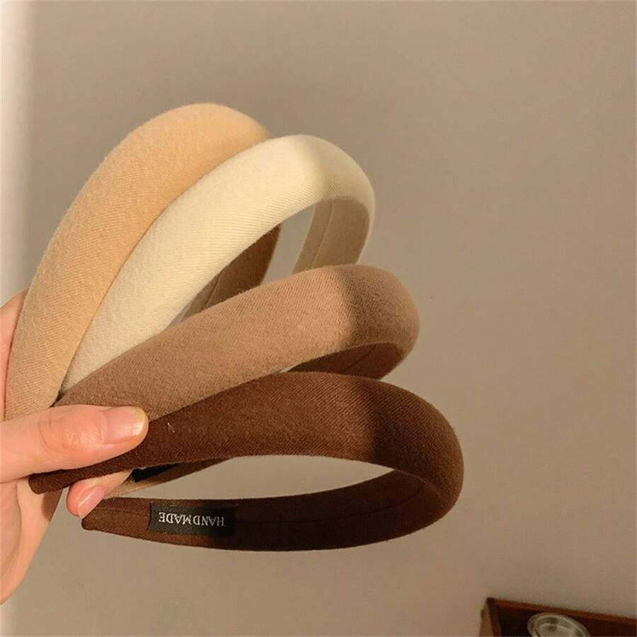 1 Peça Novo Headband Acolchoado de Esponja Coreano, Laço Azul Doce e Fresco Diagonal Listras Elevação Acessórios de Cabelo Faixa de Cabelo Aro de Cabelo