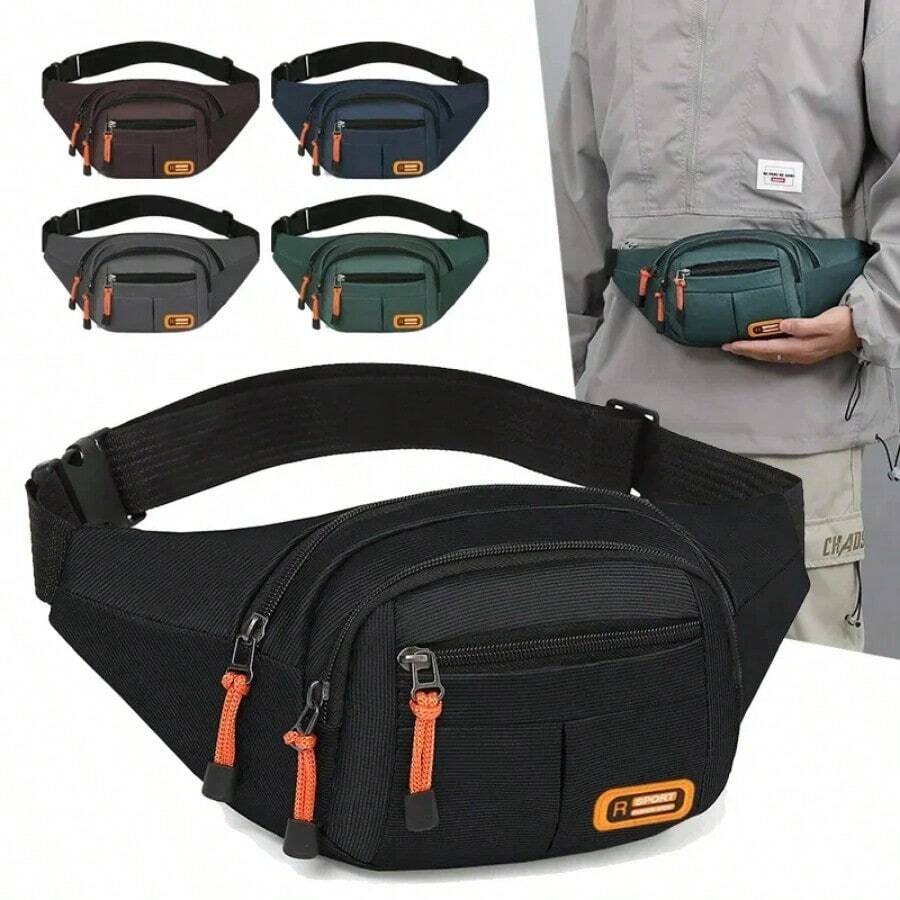 Oxford Waterproof Mobile Waist Bag For Men Multifunctional Large Capacity Fanny Pack Wear-Resistant