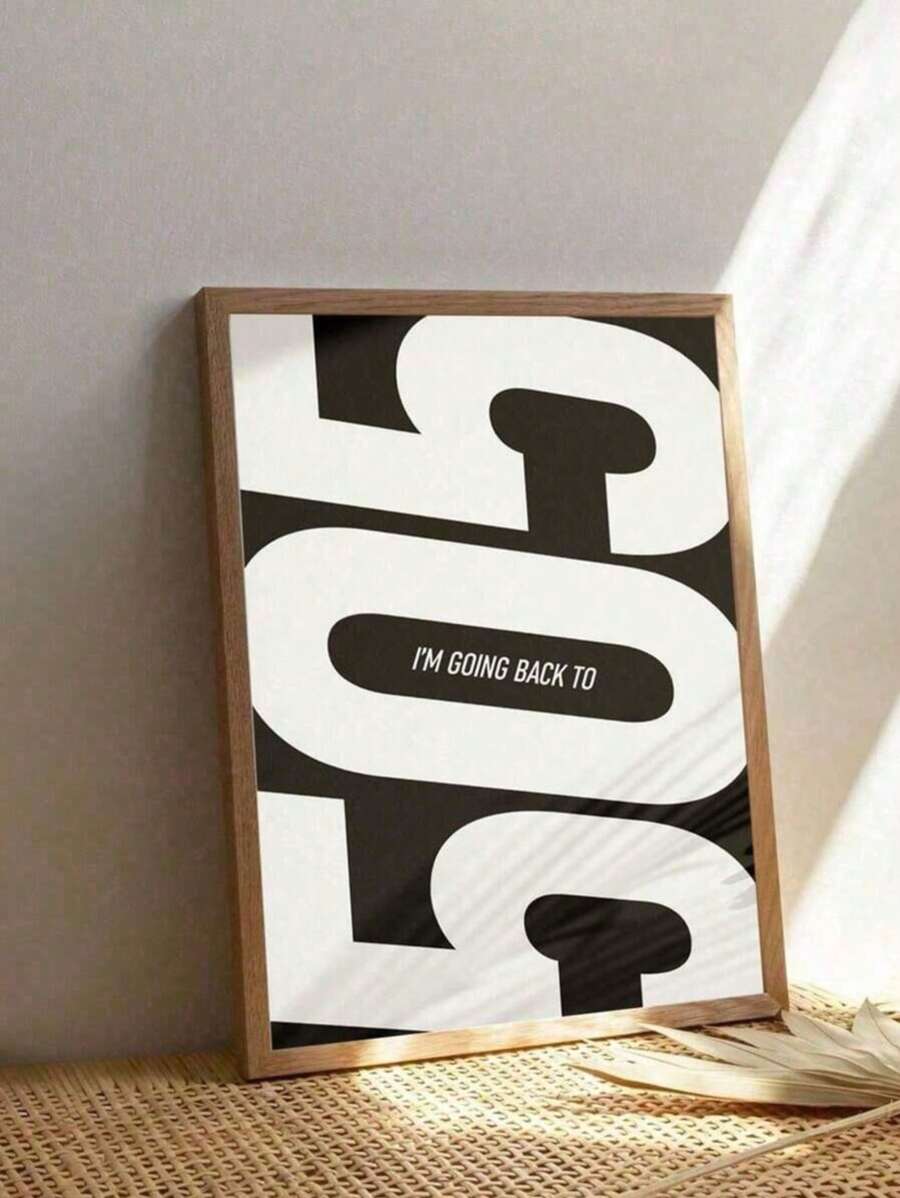 1 pezzo cartellone in tela "Back to 505", cartellone da parete con stampa dell'album "Favorite Worst Nightmare", in bianco e nero, per decorazione d'interni moderna di dorm, appartamento, camera da letto, soggiorno, senza cornice