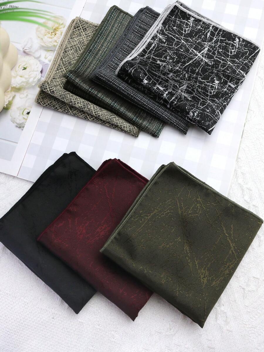 1pc Pocket Square Handkerchief, Suitable For Business, Party, Casual And Streetwear