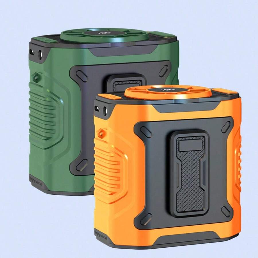 Nuevo ventilador portátil de cintura con clip USB recargable, ventilador pequeño de escritorio para uso en exteriores, campamentos, delivery, pesca nocturna, trabajadores de almacén, refrigeración portátil, carga de teléfonos móviles, alta velocidad de 100 engranajes y ventilador colgante de cuello de 3600 mAh