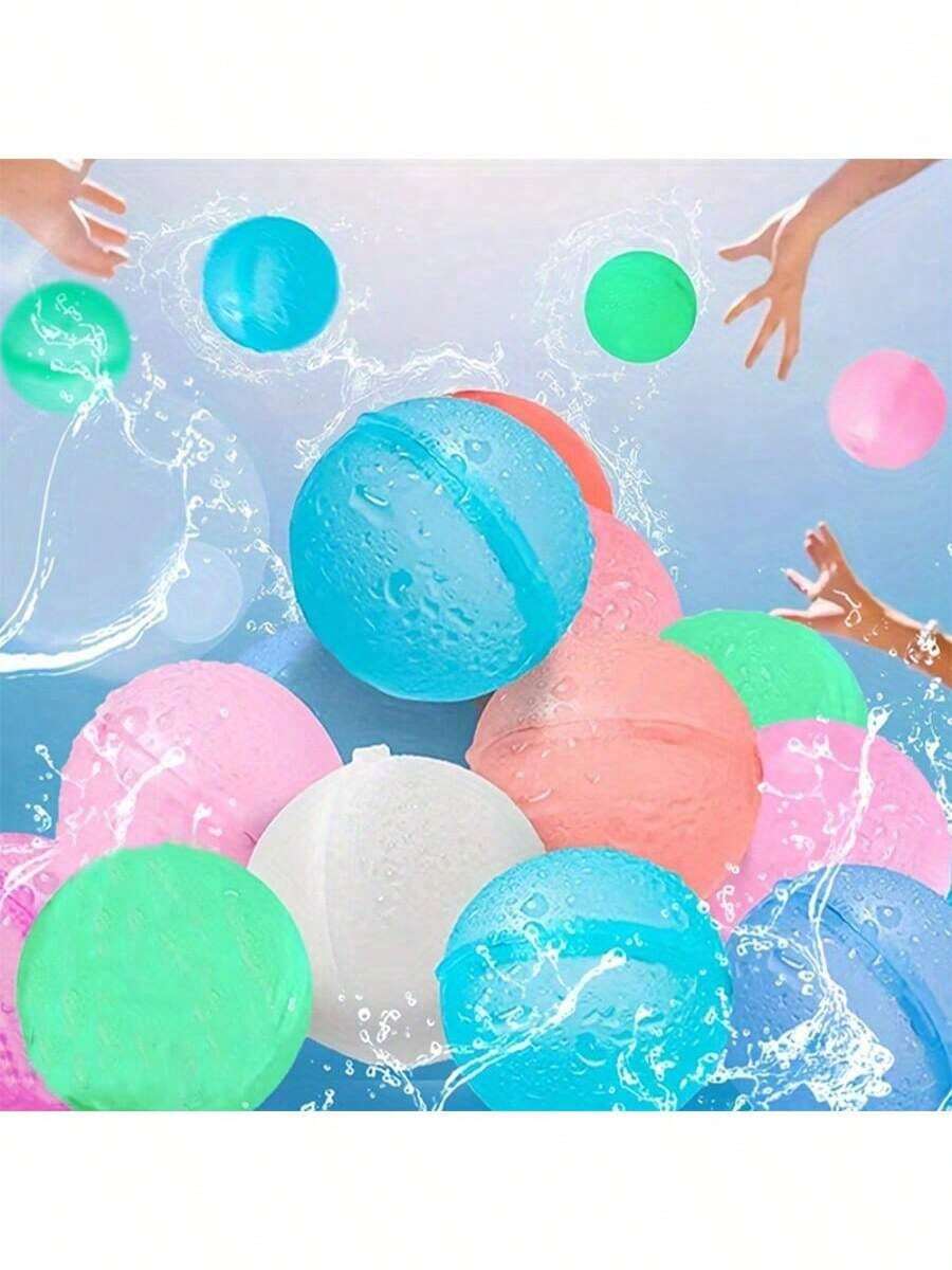 3/6/12/24 piezas Globos de agua reutilizables con sellado automático, juguete de globos de agua de llenado rápido, bolas de agua de silicona, bombas de agua, juguetes geniales para piscina, playa, exterior, adecuados para adolescentes